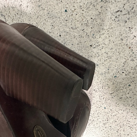 Frye Betty Inside Zip Dark Brown Heeled Boots - Picture 16 of 16